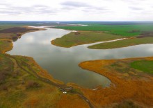Средний Егорлык весной у поселка Сеятель южный.