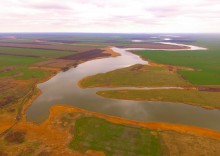 Средний Егорлык весной у поселка Сеятель южный.