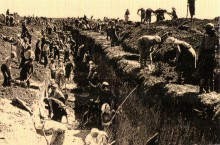 Противотанковый ров на улице Евдокимова