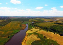Осадная гора у станицы Кагальницкой на реке Кагальнике.