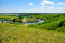 Осадная гора у станицы Кагальницкой на реке Кагальнике.