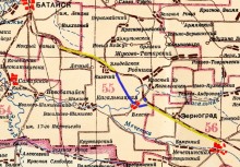 Осадная гора у станицы Кагальницкой на реке Кагальнике.