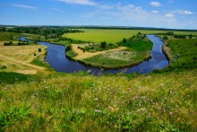 Осадная гора у станицы Кагальницкой на реке Кагальнике.
