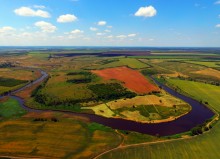 Осадная гора у станицы Кагальницкой на реке Кагальнике.