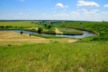 Осадная гора у станицы Кагальницкой на реке Кагальнике.