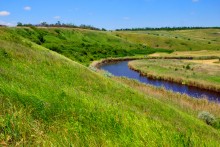 Осадная гора у станицы Кагальницкой на реке Кагальнике.