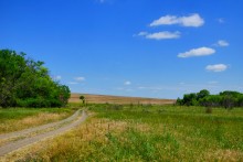 Осадная гора у станицы Кагальницкой на реке Кагальнике.