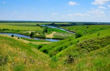 Осадная гора у станицы Кагальницкой на реке Кагальнике.