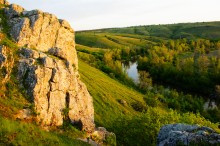 Белые скалы над Калитвой