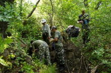 Родник в походе.