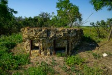 Остатки немецких дотов на Миус-фронте