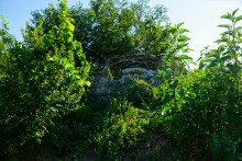 Остатки немецких дотов на Миус-фронте