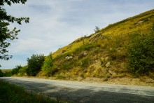 Горная страна на берегу Северского Донца у хутора Дядин.