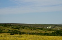 Горная страна на берегу Северского Донца у хутора Дядин.