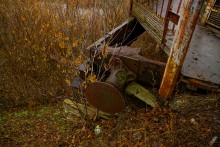 Мост через Кагальник построенный из платформ бронепоезда