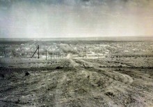 Мост через Кагальник построенный из платформ бронепоезда