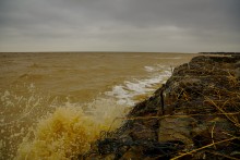 Ледяной прибой на Чумбур-косе