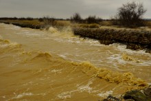 Ледяной прибой на Чумбур-косе