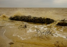 Ледяной прибой на Чумбур-косе