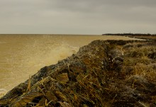 Ледяной прибой на Чумбур-косе