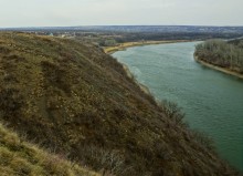 Северский Донец весною возле урочищ Хоботок, Орлинка и Соромка