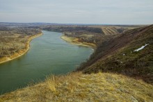 Северский Донец весною возле урочищ Хоботок, Орлинка и Соромка