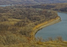 Северский Донец весною возле урочищ Хоботок, Орлинка и Соромка