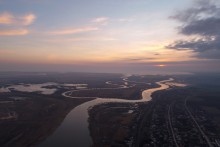 Закат над Мертвым Донцом у хутора Недвиговка
