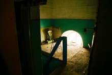 Кирха на берегу реки Ея в поселке Южном, бывшей немецкой колонии Ольгенфельд.