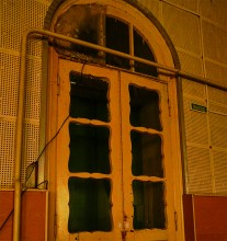 Кирха на берегу реки Ея в поселке Южном, бывшей немецкой колонии Ольгенфельд.