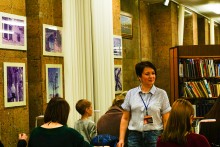 Библионочь в ДГПБ, мастер-класс по созданию куклы-хороводницы