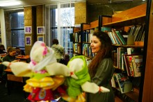 Библионочь в ДГПБ, мастер-класс по созданию куклы-хороводницы