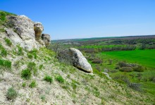 Меловые горы на реке Ясиновке