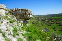 Меловые горы на реке Ясиновке