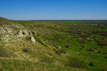 Меловые горы на реке Ясиневке