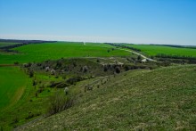 Меловые горы на реке Ясиновке
