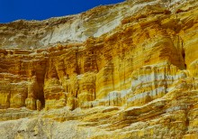 Меловые и песчаные горы у реки Глубокой в Каменском районе и находки зубов древних акул