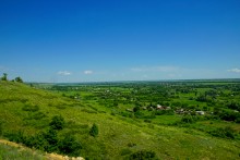 Меловые и песчаные горы у реки Глубокой в Каменском районе и находки зубов древних акул