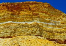 Меловые и песчаные горы у реки Глубокой в Каменском районе и находки зубов древних акул