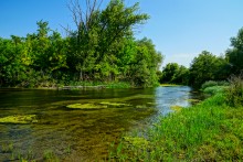 Старые броды и мосты через Сухой Донец у хутора Каныгин