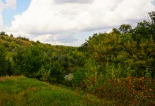 Мост через Миус у поселка Краснобумажник