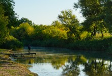 Танец утреннего, тумана на реке Чир