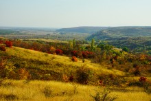 Песчаные горы и обрывы на реке Сухой Донец у хутора Ольховский