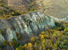Песчаные горы и обрывы на реке Сухой Донец у хутора Ольховский