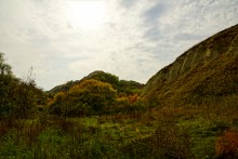 Песчаные горы и обрывы на реке Сухой Донец у хутора Ольховский