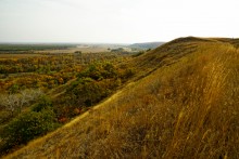 Песчаные горы и обрывы на реке Сухой Донец у хутора Ольховский