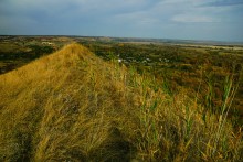 Песчаные горы и обрывы на реке Сухой Донец у хутора Ольховский