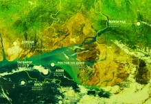 Песчаные горы и обрывы на реке Сухой Донец у хутора Ольховский