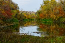 Песчаные горы и обрывы на реке Сухой Донец у хутора Ольховский