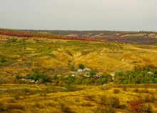 Песчаные горы и обрывы на реке Сухой Донец у хутора Ольховский